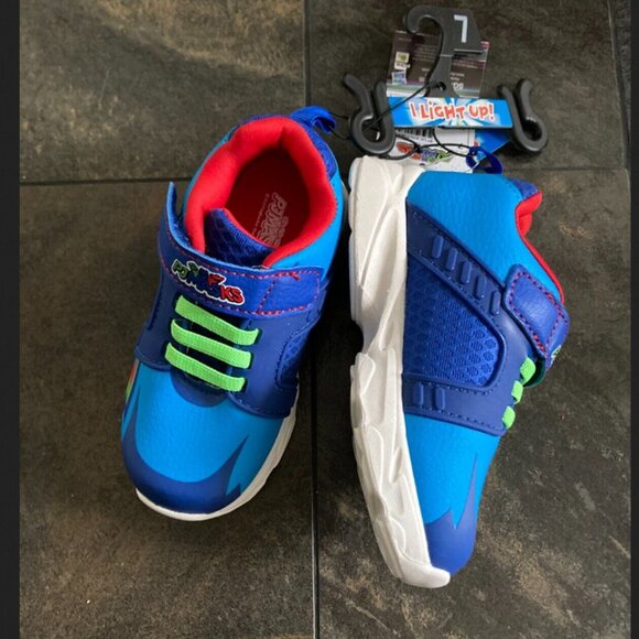 PJ Masks Toddler Little Kids Boy Girl Light Up Athletic Sneaker Shoes Size 7 New - Picture 5 of 6
